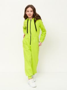 Комбинезон детский для девочек Веселый малыш 456/140 Цвет зеленый размер 92