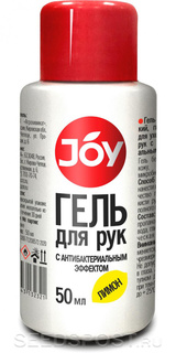 Гель для рук с антибактериальным эффектом Лимон JOY, 50 мл J.O.Y.
