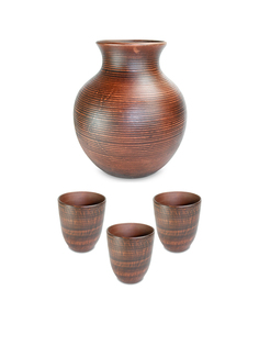 59-708.69_046.3 Кувшин 3л и 3 стакана 0.3л Гладкая серия Bekkerland