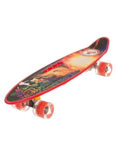 Скейт пенни-борд Igrokat Explosion 23" с ручкой и динамической подсветкой колес Игрокат