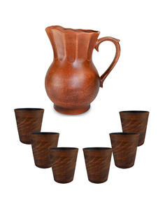 59-719.69_021.6 Кувшин 2.2л и 6 стакана 0.4л Гладкая серия Bekkerland