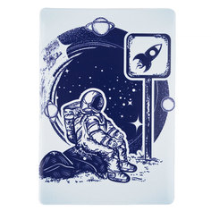 Обложка для проездного Kawaii Factory KW065 К звездам синяя