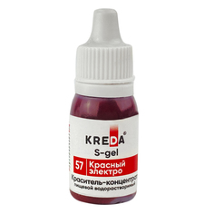 Краситель-концентрат КРЕДА (KREDA) S-gel красный электро №57 гелевый пищевой 13г