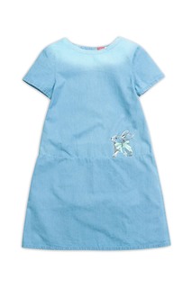Платье детское Pelican, цв. голубой, р-р 122
