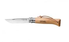 Нож Opinel Tradition №08 (клинок 8;5 см.; нерж. сталь; рукоять - бук; темляк)