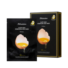 Осветляющая яичная тканевая маска JM Solution Glory Aqua Idebenone Egg Mask Deluxe, 3 шт