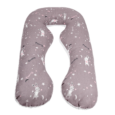 Подушка для беременных AmaroBaby 340х72 Princess, анатомическая серый AMARO-40A-Prin