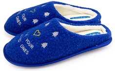 Домашние тапочки женские Smile of Milady 248-342 синие 40-41 RU