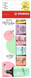 Текстовыделители "Boss Mini Pastellove", 6 цветов Stabilo