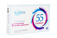 Контактные линзы Maxima 55 Comfort Plus 6 линз R 8,6 -1,25