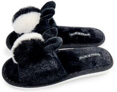 Домашние тапочки женские Smile of Milady 352-142 черные 36-37 RU