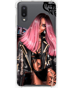 Клип-кейс Gresso Космо Тату для Samsung Galaxy A02 (розовый)