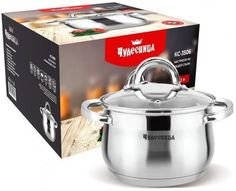 Кастрюля с крышкой Чудесница КС-3506 5,1л