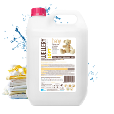 Гель для стирки детской одежды WELLERY Soft baby без фосфатов и красителей 0+, 200 стирок