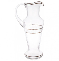 Кувшин для сока 1 л UNION GLASS "Испанский, Цветочный кант, платина", 182853