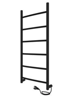 Полотенцесушитель электрический INDIGO Arc 70/30 скрытый монтаж, Черный муар
