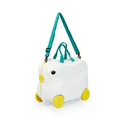 Чемодан-каталка Happy Baby DUCK white 40035б