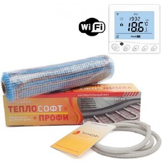 Теплый пол нагревательный мат Теплософт Профи 2,5 м2 375 Вт с wi-fi терморегулятором