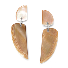 Серьги из бижутерного сплава с перламутром Nature Bijoux NB20.2-12-74825