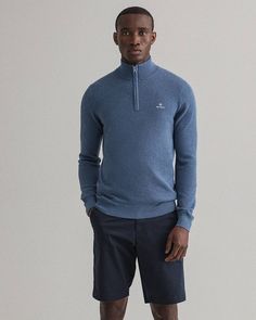 Толстовка мужская GANT 8030523 голубая XL