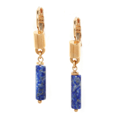 Серьги из бижутерного сплава с содалитом Nature Bijoux NB20.2-12-74995