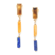 Серьги из бижутерного сплава с лазуритом Nature Bijoux NB20.2-12-74988