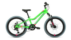 Велосипед Forward Twister 20 2.0 D, год 2022, цвет Зеленый- Фиолетовый