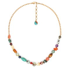 Колье из бижутерного сплава с агатом 47 см Nature Bijoux NB20.2-15-41293