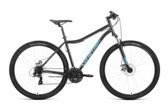 Велосипед Forward Sporting 29 2.0 D 2022 17" черный/бирюзовый