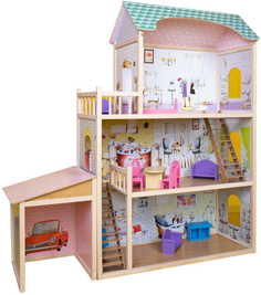 Кукольный домик DreamToys с мебелью и гаражом Алина AG202007