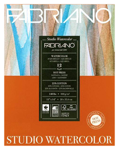 Альбом-склейка Fabriano Watercolour Studio для акварели 28x35,6 см 12 л 300 г
