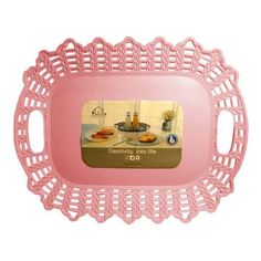 Поднос Absolut home 1504 розовый 40,8 х 31,8 см