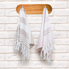 Комплект кухонных полотенец Sofi De Marko белый, бежевый, розовый 70х40