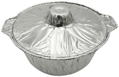 Форма-кастрюля для запекания одноразовая с крышкой 25 х 25 х 9 см No Brand