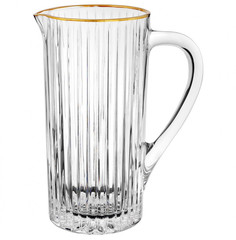 Кувшин для сока 1,2 л Bohemia Design "Таймлесс, Отводка золото", 248070