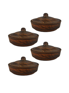 Форма для запекания с крышкой 4шт 0,3л, 69ФОРМ038.4.К02vbv Bekkerland