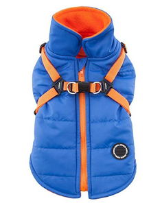 Жилет для собак Puppia, унисекс, голубой, XL, длина спины 36.5 см