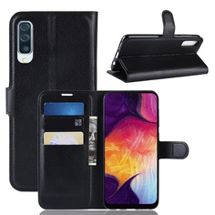 Чехол-книжка PRESTIGE с функцией подставки для Samsung Galaxy A50/A30s/A50s (черный) Black Panther