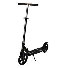 Двухколёсный самокат Solmax&Kids складной, чёрный SM90034