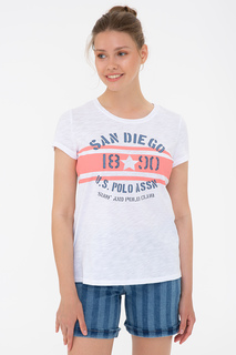 Футболка женская U.S. POLO Assn. G082GL0110GAYNI белая XS