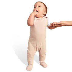 Ползунки для новорожденных loombee арт. С-TU-4236-56 бежевый р.56