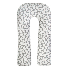 Подушка AmaroBaby для беременных, U-образная "Мышонок", 340x35 см, серый
