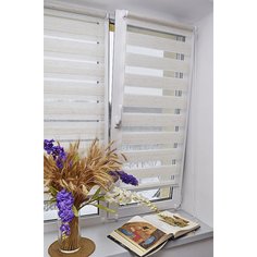 Рулонная штора Delfa День-Ночь Лен 73x160 лен