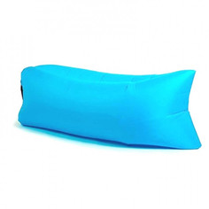 Надувной ламзак лежак диван для отдыха шезлонг Baziator BG0112 120x60x50 см голубой