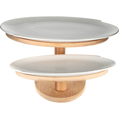 Этажерка Gujin двухъярусная овальная 37 x 24 см