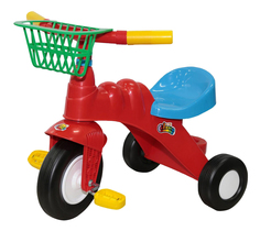 Велосипед трехколесный Полесье Малыш с корзинкой