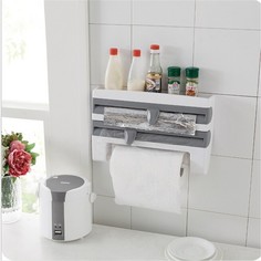 Полка-кухонный держатель 4 в 1; белый; 39 x 10 x 24 см Вселенная порядка