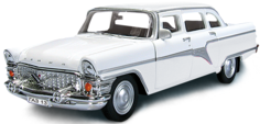 Коллекционная металлическая машинка Autogrand инерционная ГАЗ-13 Чайка Белая