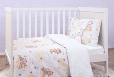Комплект постельного белья MIRAROSSI Зайчики Любовь, для новорожденных