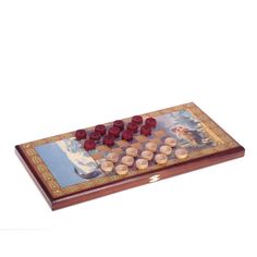 Игра настольная 2 в 1 Нарды. Шашки. Медведь, 50x25x3,3 см РемекоКлаб